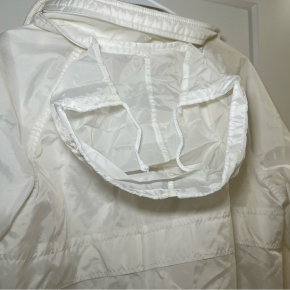 Vintage 1980s CS Classic Windbreaker Hooded Jacket Size X-Large White - Picture 6 of 8